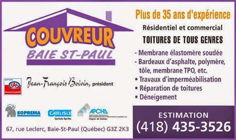 Couvreur Baie St-Paul Inc